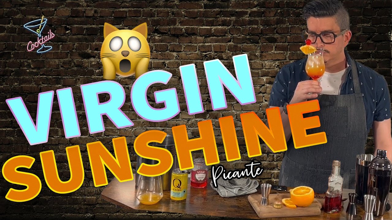 SIN ALCOHOL | VIRGIN SUNSHINE COCKTAIL | TRAGO VIRGEN | VIRGIN COCKTAIL | LIT SHOW