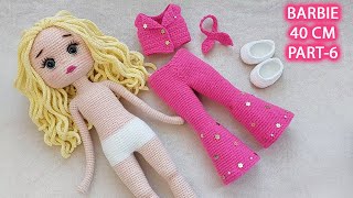 Amigurumi Barbie bebek 40 cm Part 6 Kıyafet yapımı (Subtitulos en Español)
