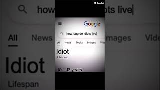 how long do idiots live