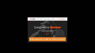 01281Responsive Navbar using HTML and CSS Free source code