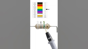 9800000 ohm resistor color code // 9.8 mega ohm resistor color code // #shortvideo