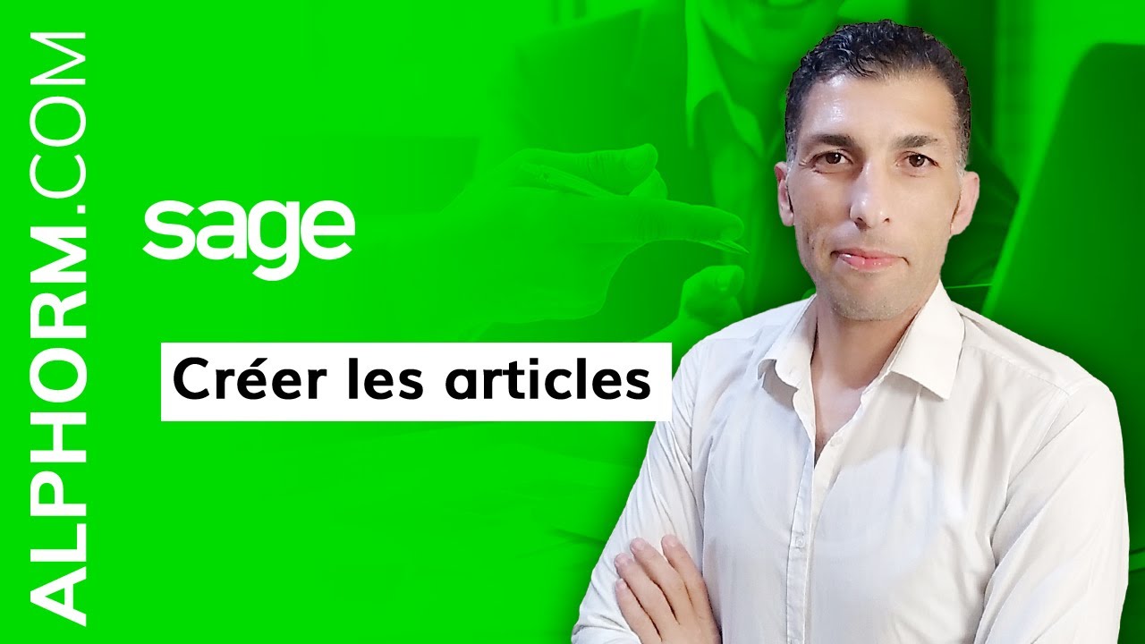 Formation Sage : Gestion Commerciale: Créer les articles - Vidéo Tuto