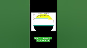 #joa #it #paper2 #answers JOA IT Paper 2 Solutions #hppsc #hphighcourtclerk #computer