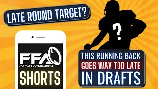 This Running Back Is Going Way Too Late In Drafts | 2021 Fantasy Football Advice #shorts