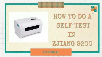 How to do self test Waybill Thermal Printer 9200 TUTORIAL