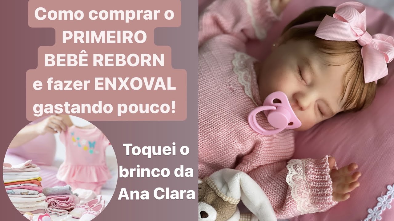 Bebê Boneca Reborn Realista Enxoval Super Linda Barata