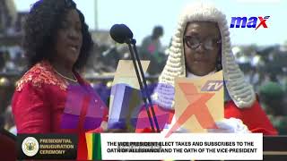 Prof. Jane Naana Opoku Agyemang sworn in as Vice-President of Ghana