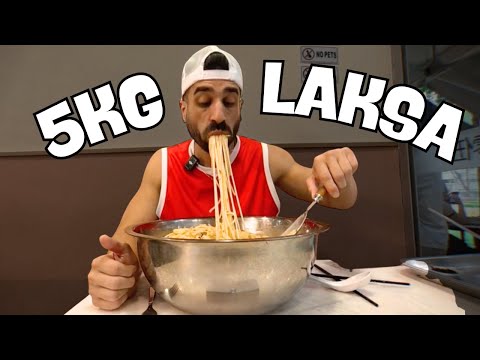 5KG LAKSA CHALLENGE IN SINGAPORE // GIANT NOODLE SOUP CONQUERED! 🍜🔥