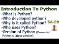 Introduction To Python | what is python | Python for CBSE| getting started with python|python basics