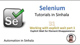 Selenium Tutorial Series 31 Working with explicit wait part1 Wait for Disappearance in Selenium