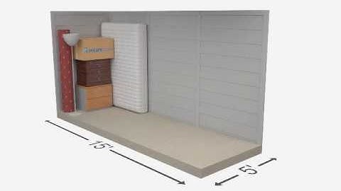 5x15 Storage Unit size guides