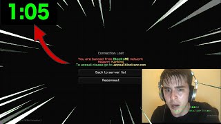 Speed Run Getting banned using no hack (anticheat bug) | Blocksmc.com