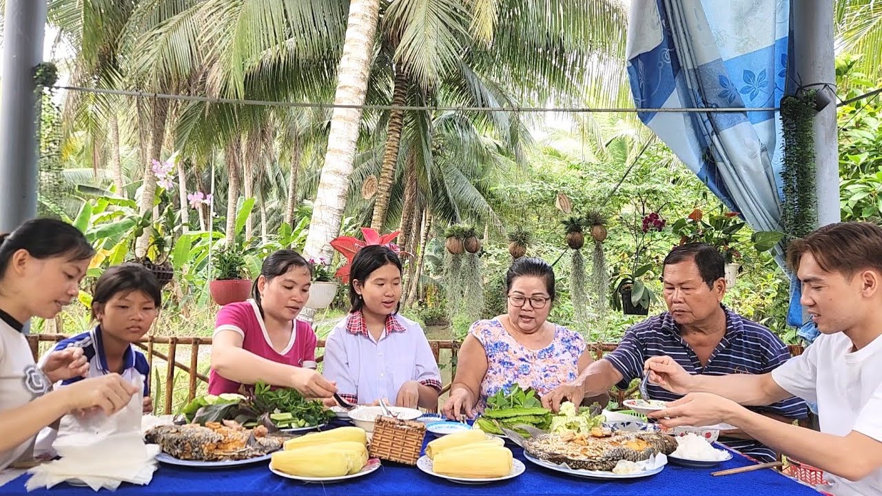 Quán Hấp Dẫn với Món Cá Tai Tượng Chiên Xù Cả Nhà Sum Vầy Khi Con Cháu Đến Chơi | TKQ & Family T2278