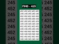 Are you 50+ ? Try this focus test - find 425 #shorts