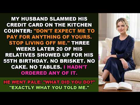 Video My Husband Sneered, Buy Your Own Things. Stop Living Off Me. I Said Nothing. Then...