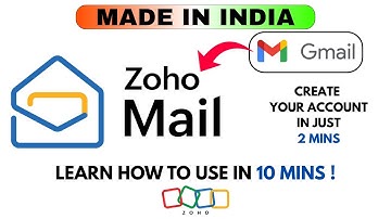 Zoho Mail Tutorial in 10 Minute | Indian Gmail Alternative | Free Email Setup | Beginner Friendly |