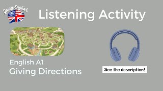 🎧 Listening Activity - Giving Directions (Only Audio) | ESL Listening Test (A1–A2 Level)