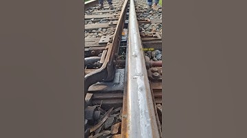 Manual Track Switching by Hand. #track #switch #railway #change #switchrail