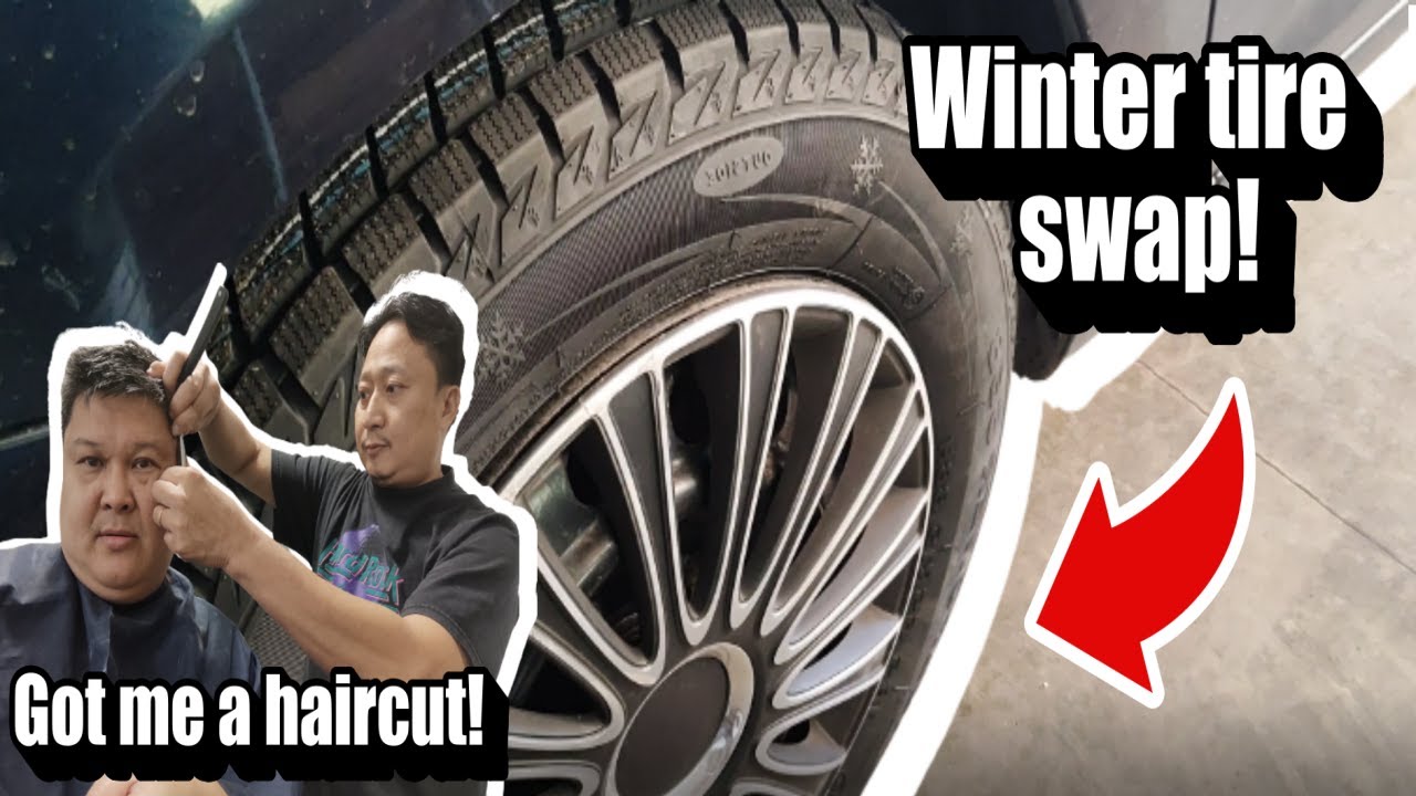 Time to change car tires! Got a new haircut too! LIFE IN CANADA VLOG