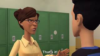 Christian Rides A Car Inside the School/Grounded