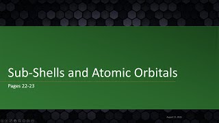 AICE Chemistry | Chapter 2.3: Sub-shells and Atomic Orbitals