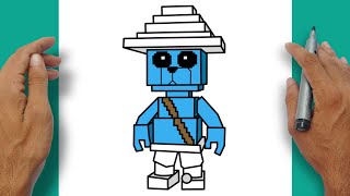 How To Draw Smurf Cat From Steal A Brainrot Roblox