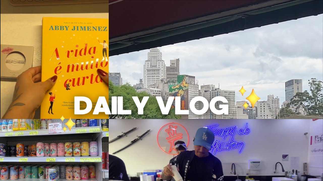 daily vlog | livros, liberdade e temaki do ailton