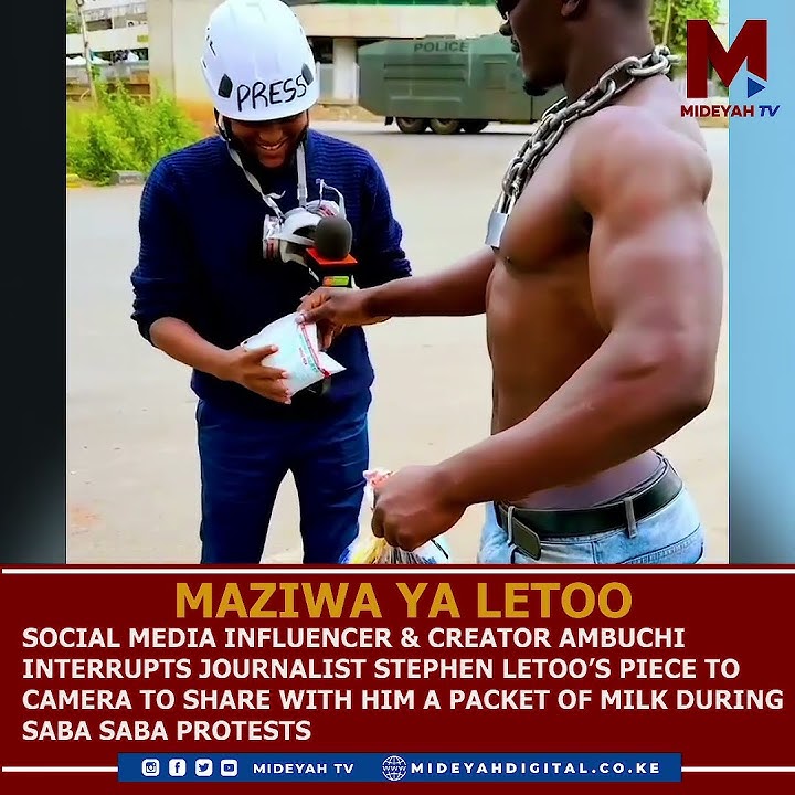 Maziwa ya Letoo- Influencer Interrupts Stephen letoo