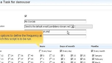 Setting up scheduled tasks