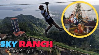 ZIPLINE Sky Ranch Tagaytay ● Enjoying the breathtaking view of Taal Lake in a flash!
