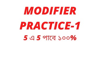Modifier Practice in English  @ Nayan Academy