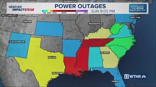 More than 1 million without power as winter storm drops snow and ice