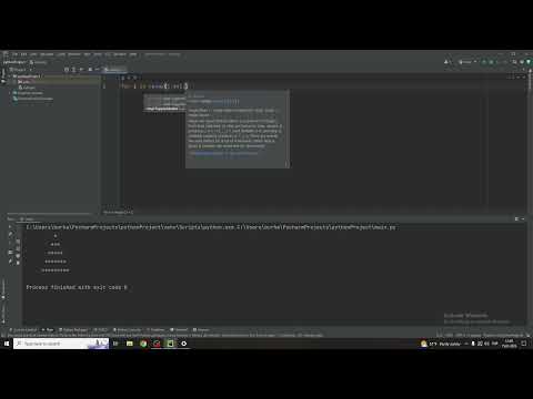 easy way to make a pyramid pattern in python