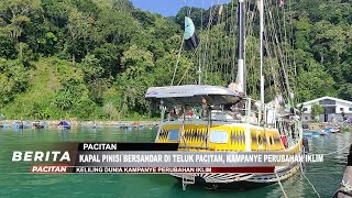 Kapal Arka Kinari Bersandar Di Teluk Pacitan, Kampanye Perubahan Iklim