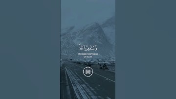 و استغفروا الله ان الله غفور رحيم | تلاوة هادئة و خاشعة ❤️