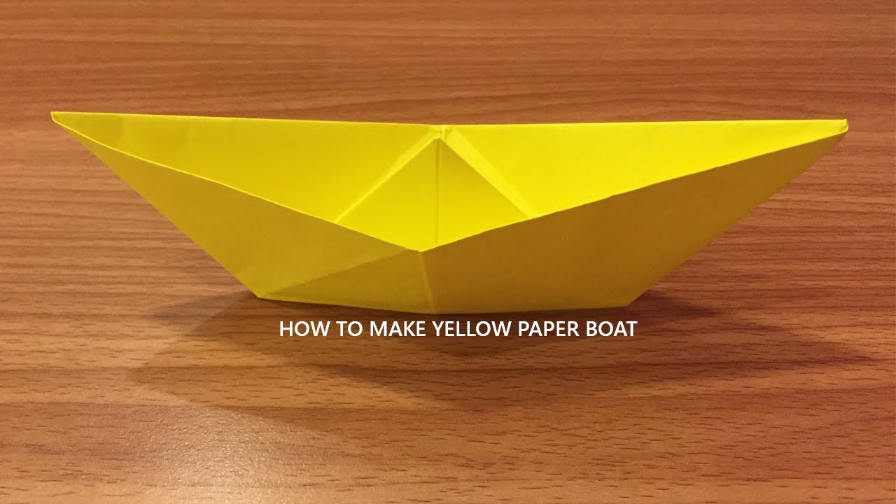 Simple Origami Boat Easy Folds (DIY) YouTube