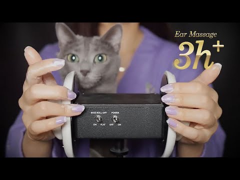 [ASMR] BEST Ear MASSAGE Ever 3Hr❤️ (No Talking)