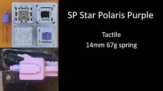 Sp Star Polaris Purple Tactile filmed sound test, stock typing, lubed typing, lubed+Deskeys typing screenshot 3