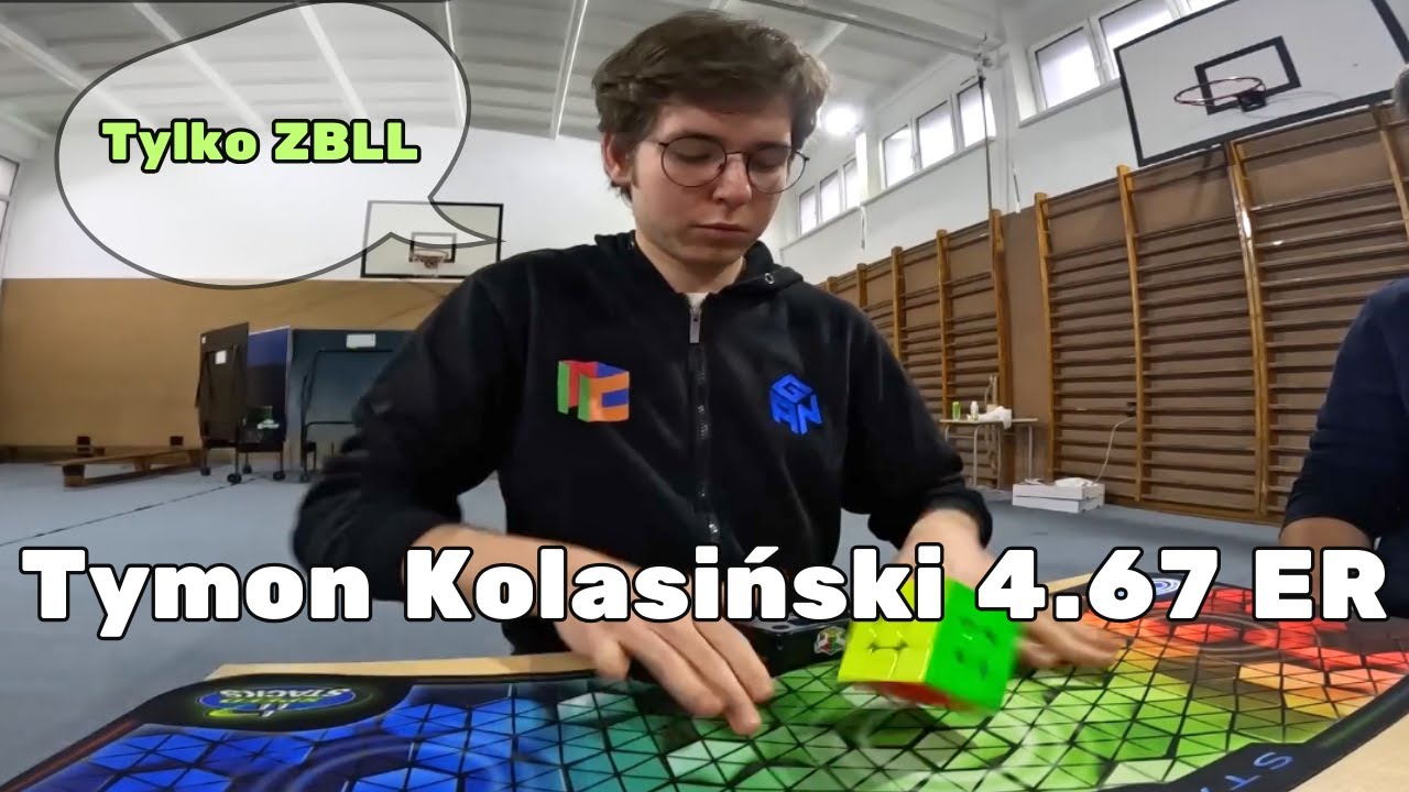 Rekord Europy w kostce Rubika: Tymon KOLASIŃSKI 4.67. Rekonstrukcja