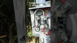 New Power Pole installation. #election ##project #electrical #shorts #short