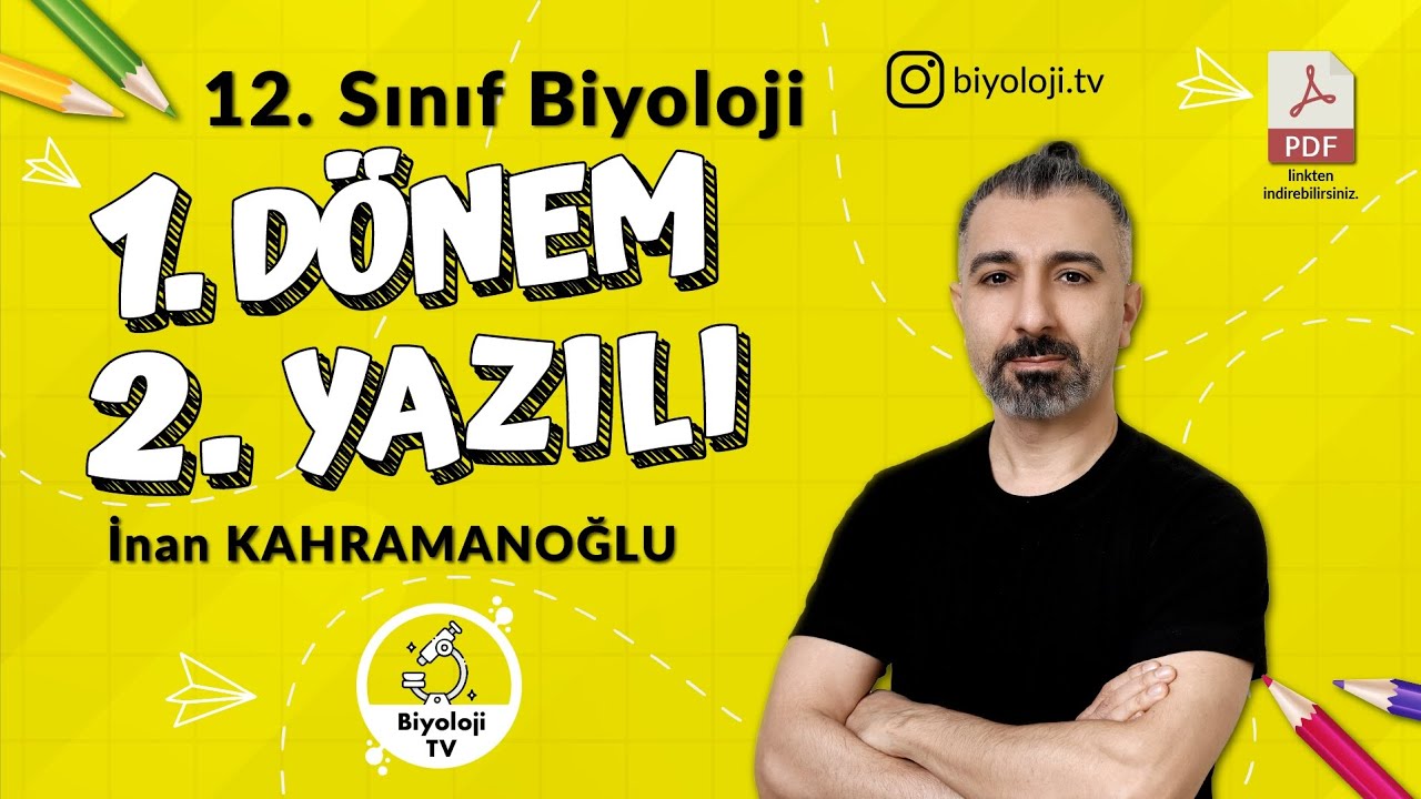 12.Sınıf Biyoloji 1.Dönem 2.Yazılı | +PDF | 2025-2026