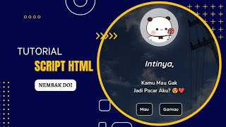 Tutorial Buat Script HTML Nembak Doi  - Replit Feeldream