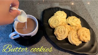 3 ingredients butter cookies/pipping cookies recipe