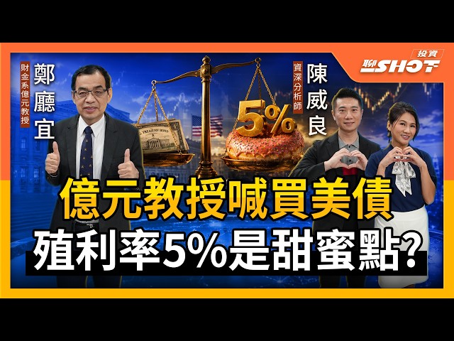 億元教授自組黃金ETF 股債雙拼這樣買！｜投資聊一SHOT ft.#鄭廳宜 #陳威良 20260902完整版 @vlmoney
