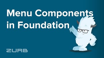 Menu Component | Foundation 6 by ZURB