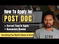 How to Apply for Post Doc | Documents Needed | When to Apply | All 'Bout Research | Noorul Huda