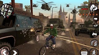6 STARS vs NO WEAPONS: How long can I survive? 💀 (GTA)