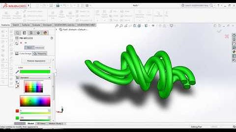 SolidWorks Tutorial - how to make spiral coil