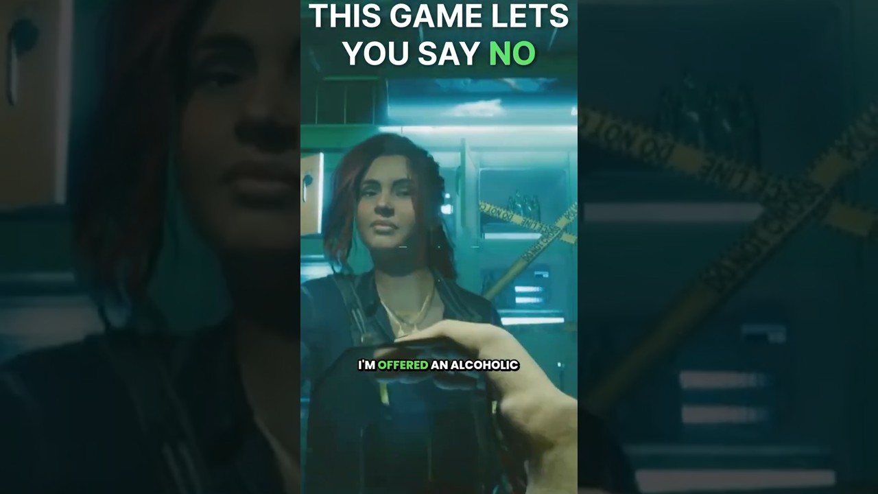 Cyberpunk 2077's drinking problem #cyberpunk2077 #shorts #videogames #gaming
