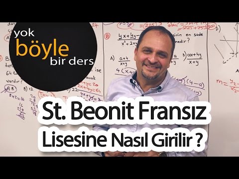 St. Benoit Fransız Lisesine Nasıl Girilir ?